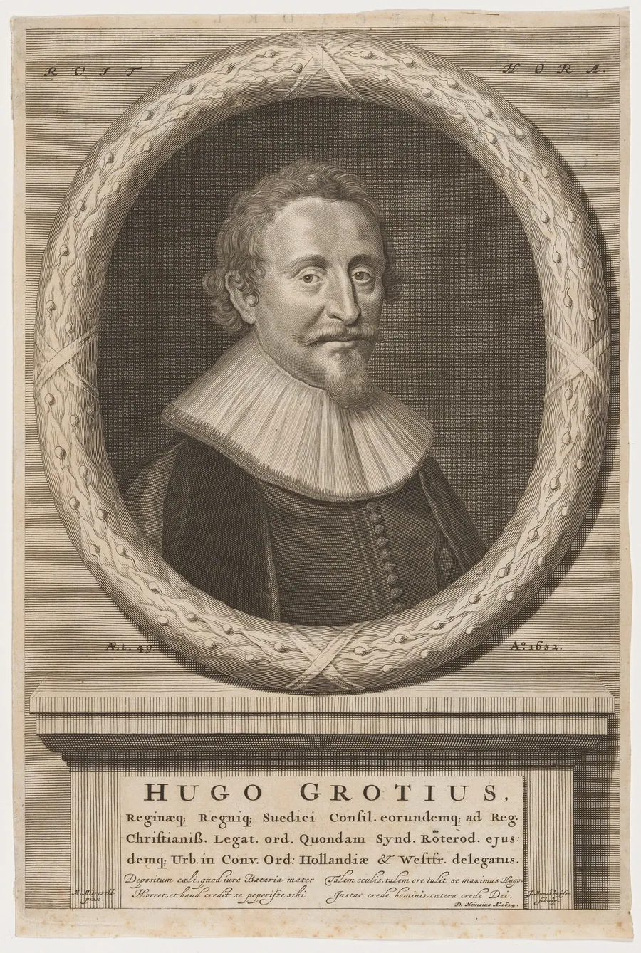 Hugo Grotius by Johannes van Munnickhuysen