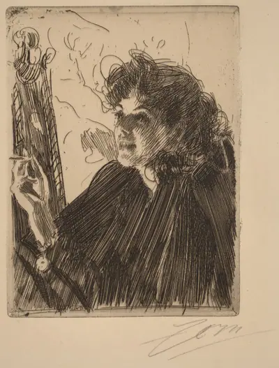 Girl with a Cigarette II