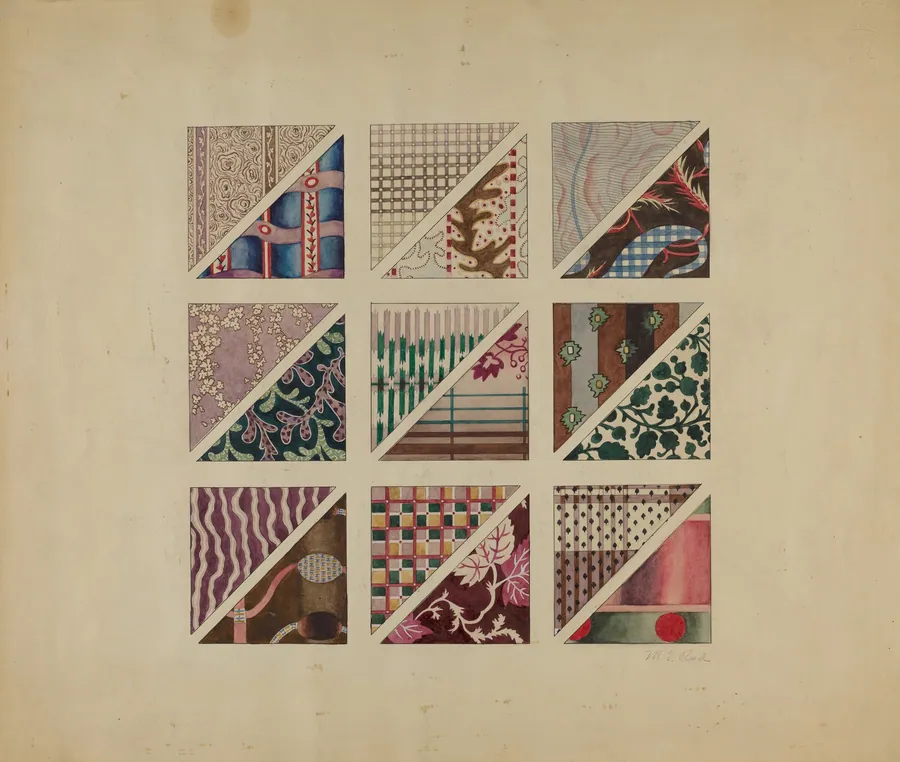 18 Printed Delaines by Martha Reed