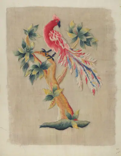 Section of Bed Curtain