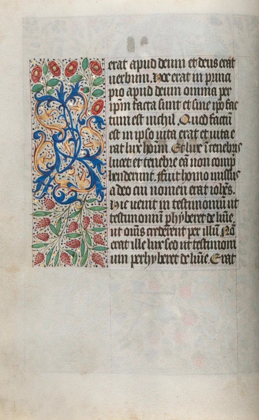 Book of Hours (Use of Rouen): fol. 13v by Master of the Geneva Latini