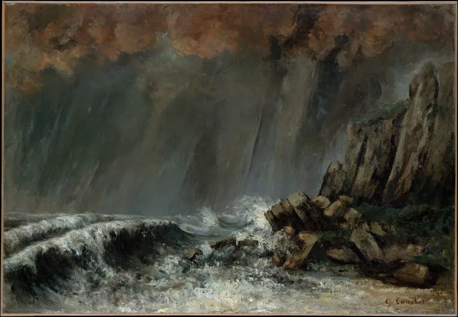 Marine: The Waterspout by Gustave Courbet
