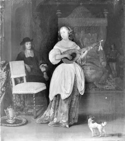 Mandolinspillende dame