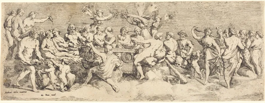 The Wedding Feast of Cupid and Psyche by François Perrier