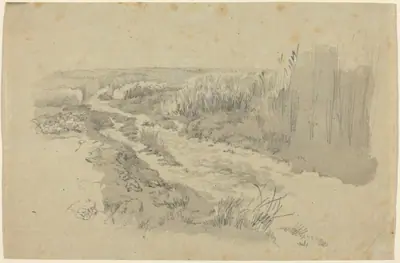 A Path through Fields near Leipzig