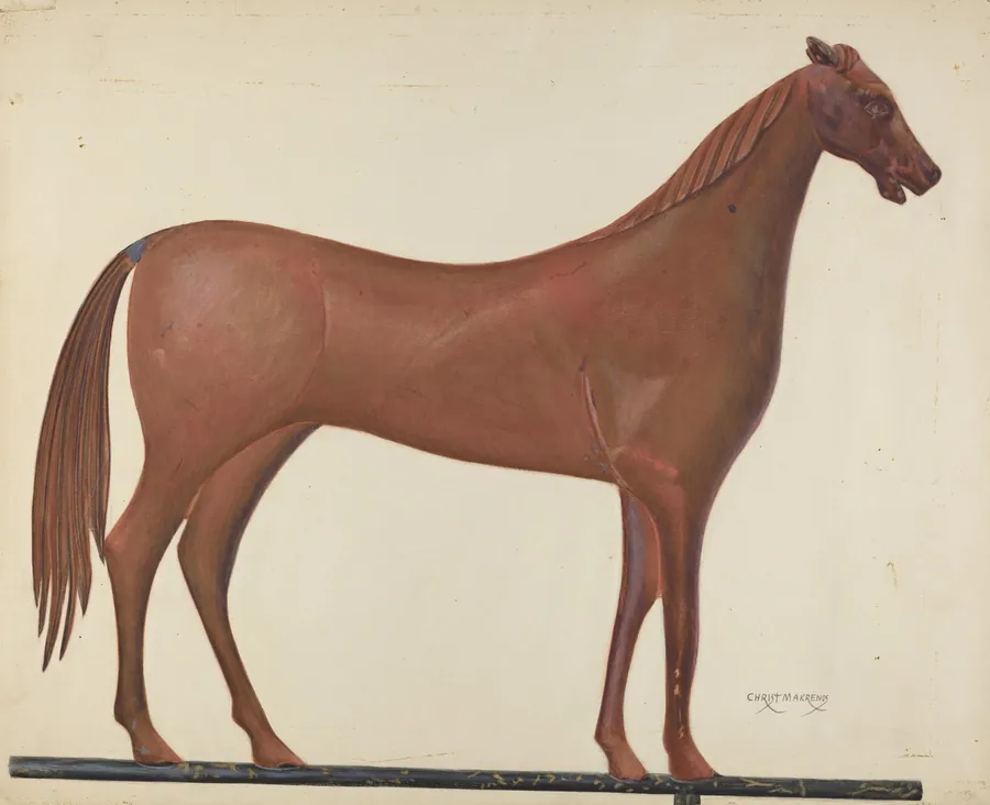 Horse Weather Vane by Chris Makrenos