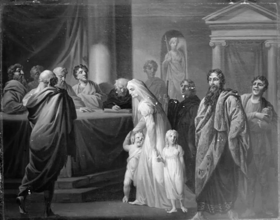Plutus, IV akt, 4. scene by C.A. Lorentzen