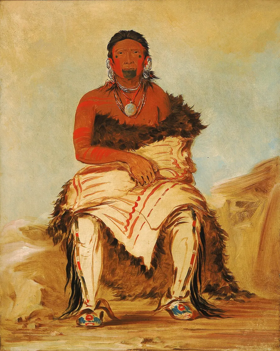 Lá-shah-le-stáw-hix, Man Chief, a Republican Pawnee by George Catlin, born Wilkes-Barre, PA 1796-died Jersey City, NJ 1872