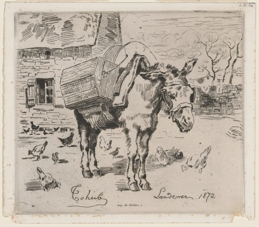 L'Anesse Marie-Jeanne by Félix-Hilaire Buhot