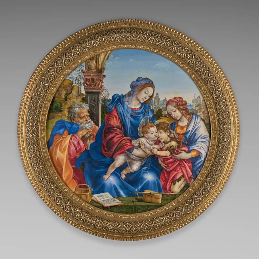 The Holy Family with Saint John the Baptist and Saint Margaret by Filippino Lippi