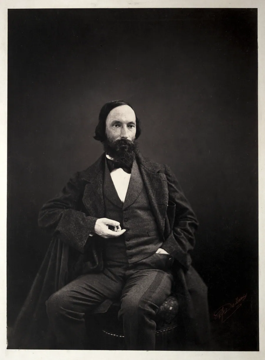Auguste Vacquerie by Pierre Jean Delbarre