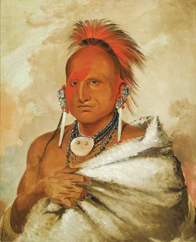 O-rón-gás-see, Bear-catcher, a Celebrated Warrior