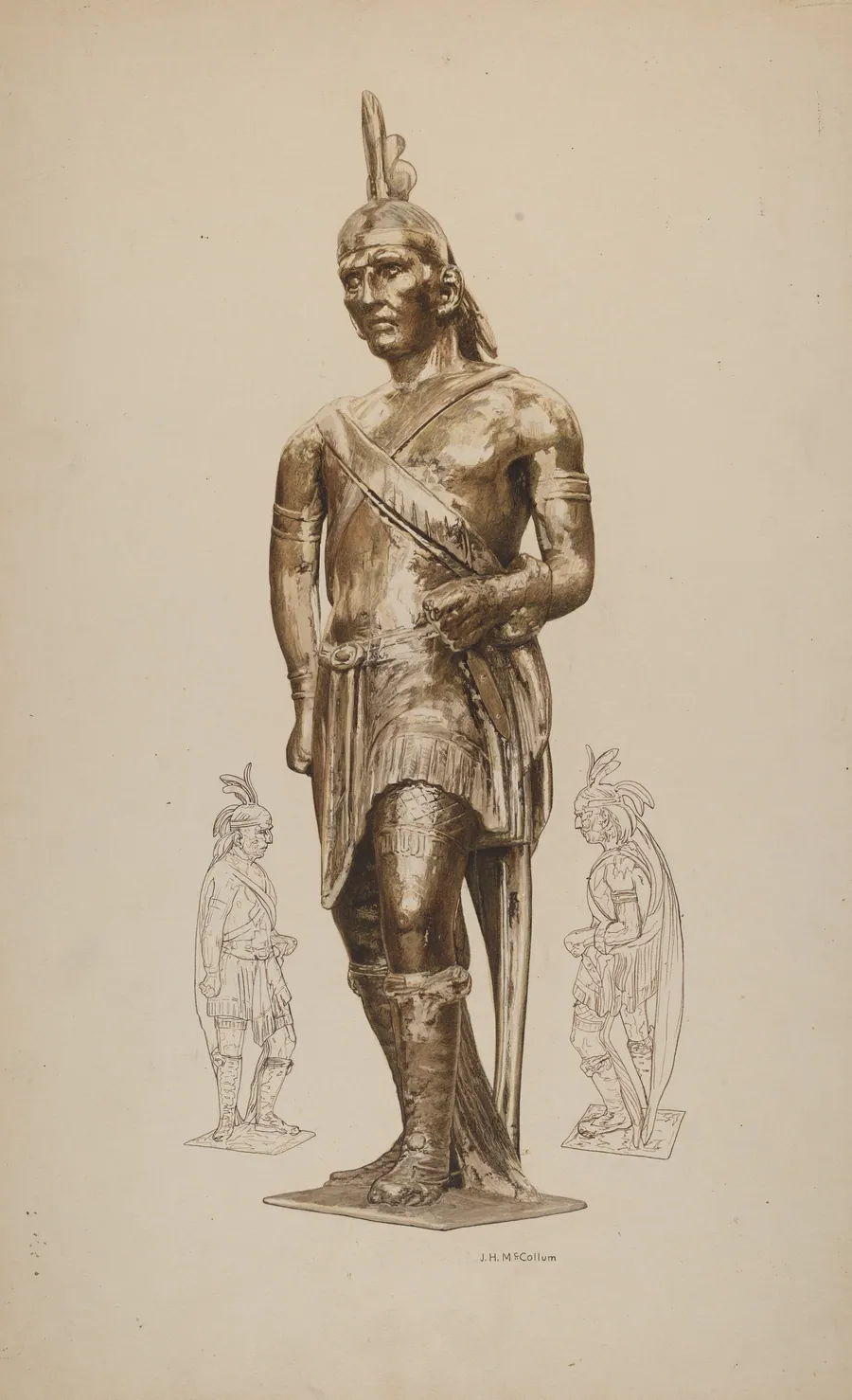 Cigar Store Indian by J. Herman McCollum