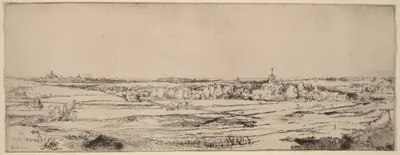 Landscape with a View toward Haarlem (The Goldweigher's Field)