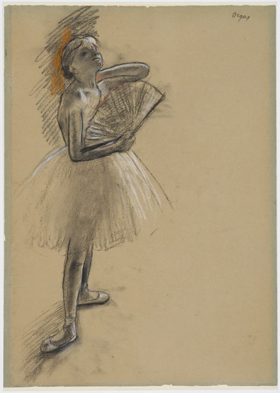 Dancer with a Fan by Edgar Degas