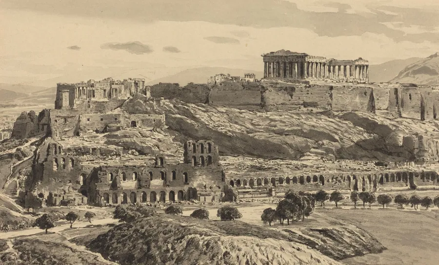 View of the Acropolis by Themistocles von Eckenbrecher