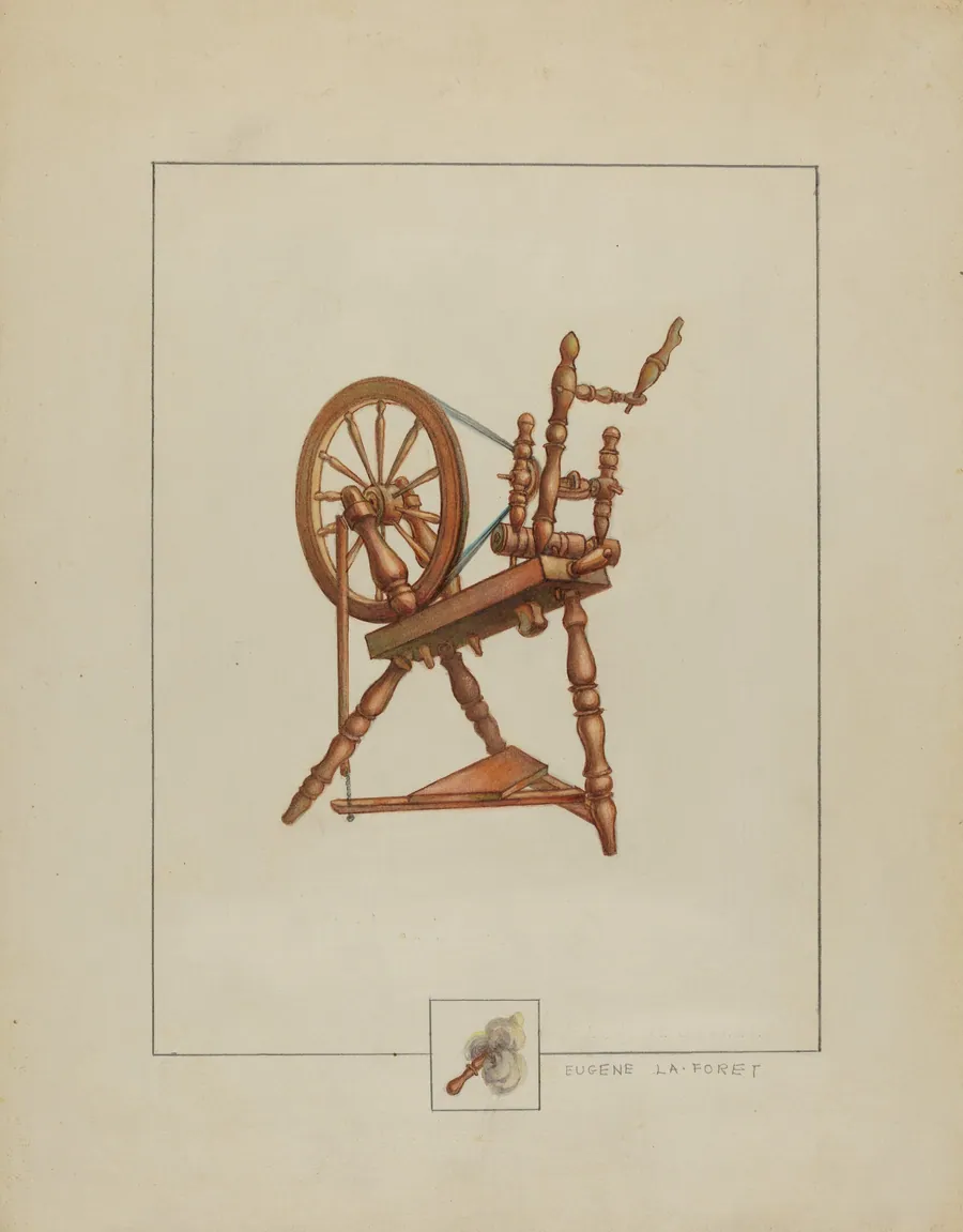Spinning Wheel by Eugene La Foret