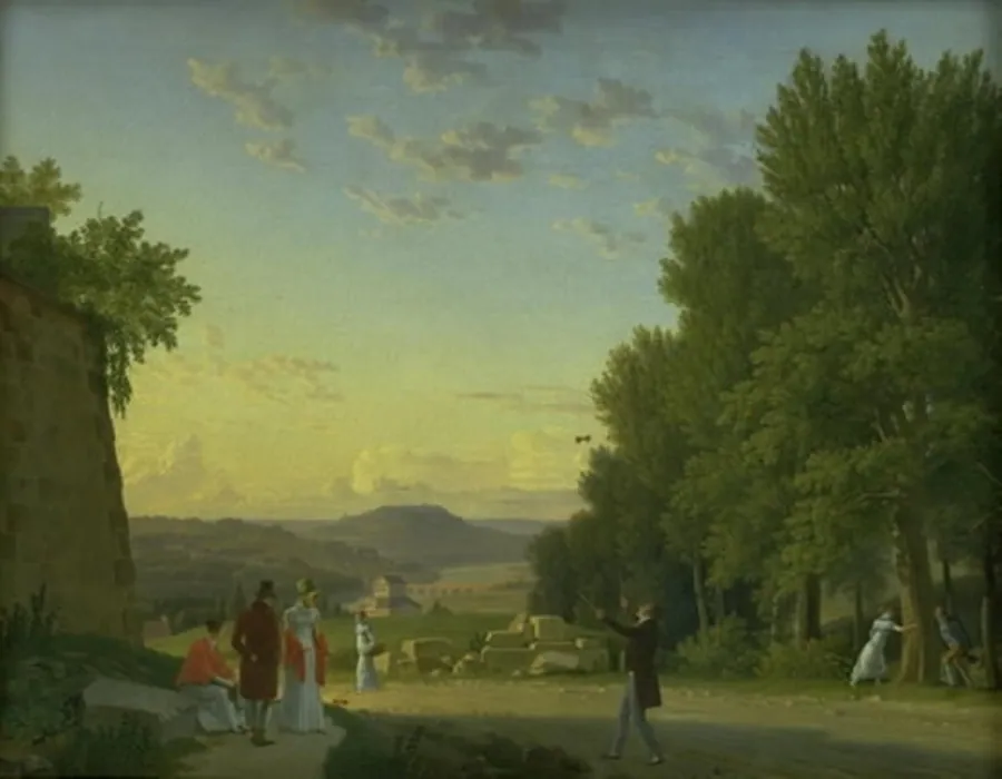 Udsigt fra Meudon Slot nær Paris by C.W. Eckersberg