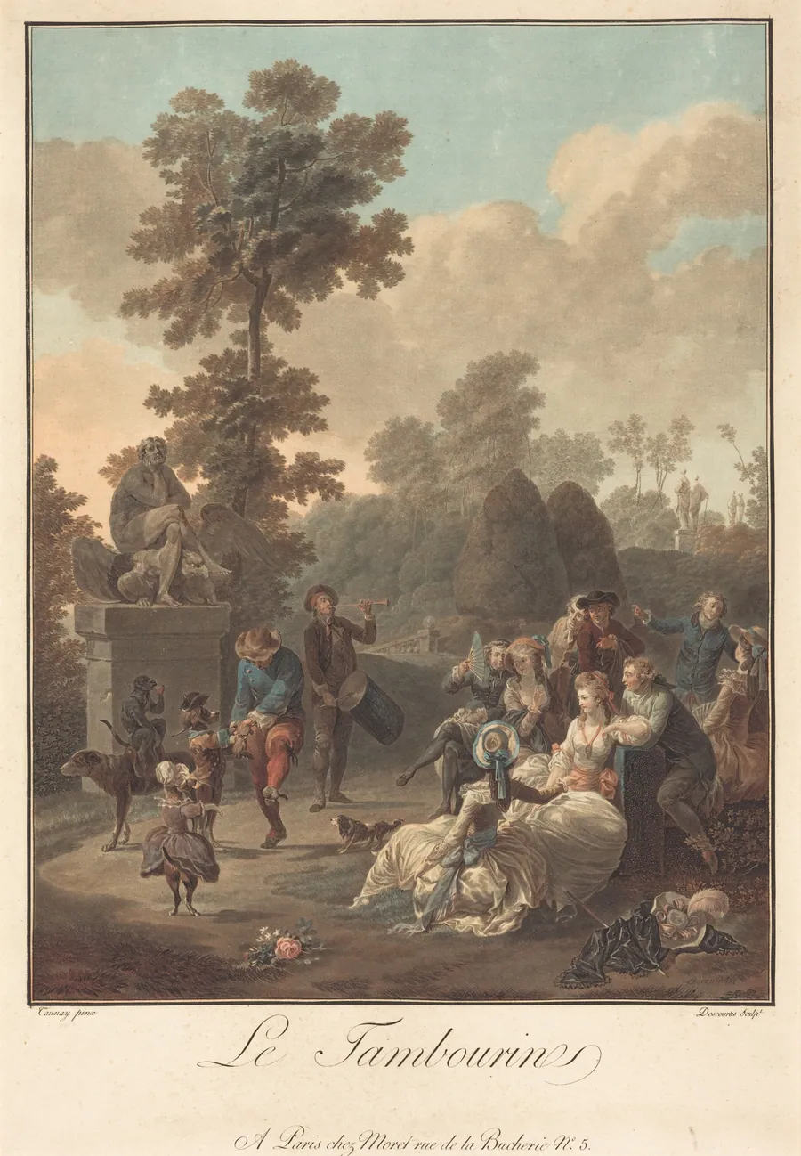 Le Tambourin by Charles-Melchior Descourtis