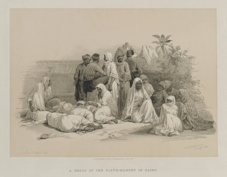 Egypt and Nubia, Volume III: In the Slave Market at Cairo by Louis Haghe