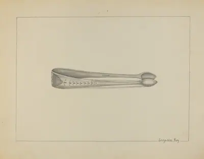 Silver Sugar Tongs
