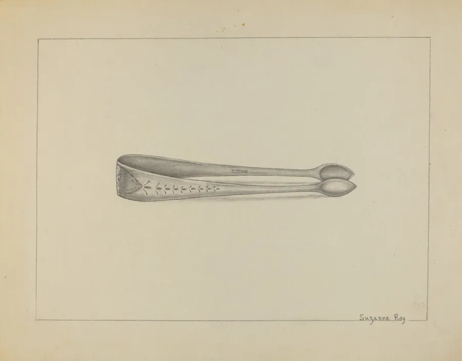 Silver Sugar Tongs by Suzanne Roy