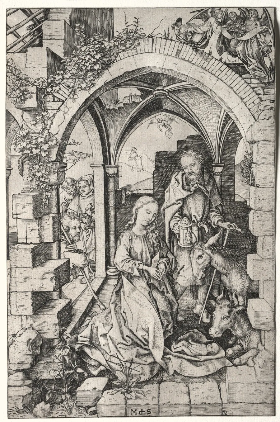 The Nativity by Martin Schongauer