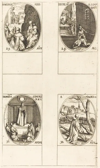 St. Mederic, Abbot; Beheading of John the Baptist; St. Fiacre; Festival of the Belt of the Virgin