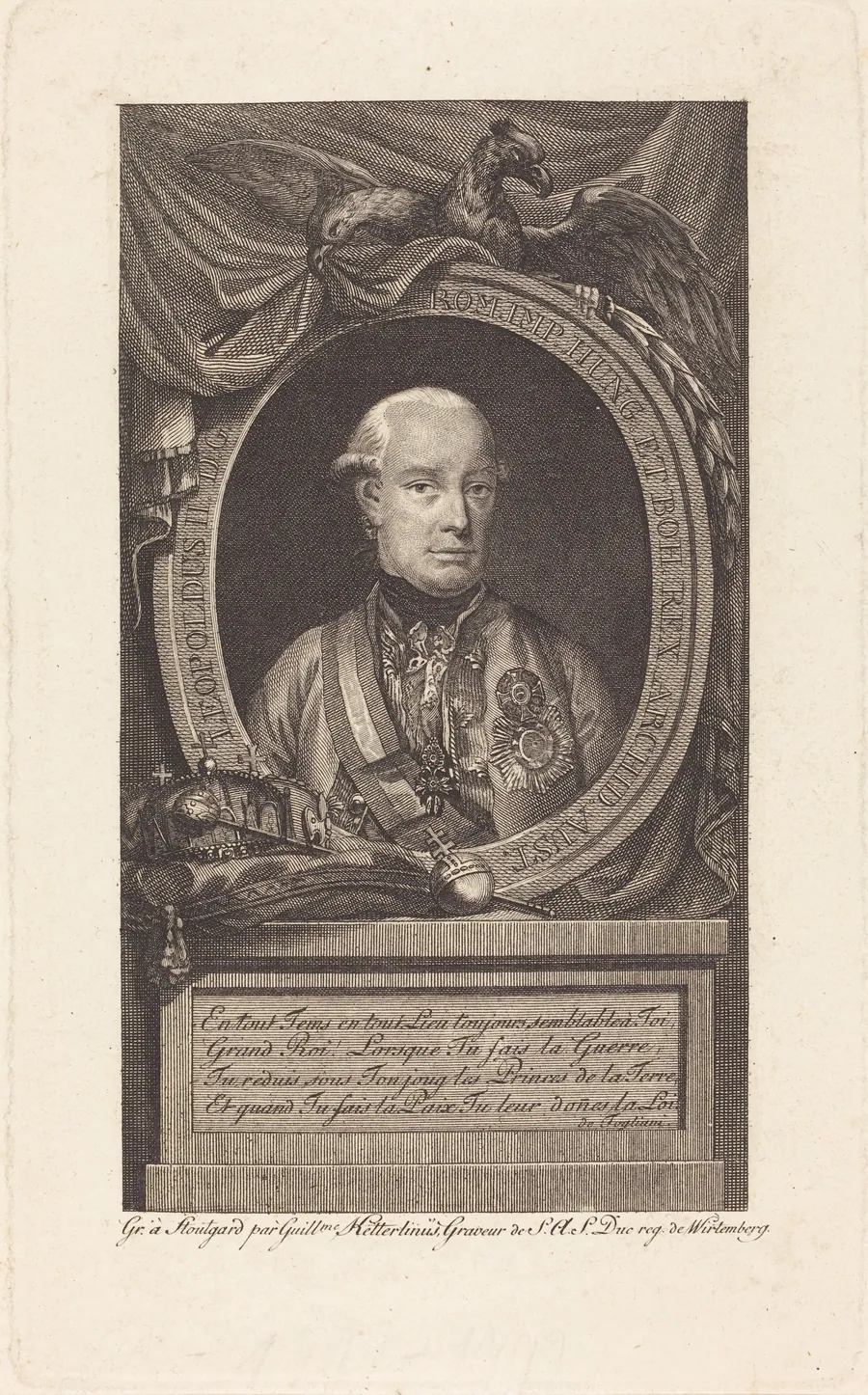 Leopold II, Holy Roman Emperor by Christian Wilhelm Ketterlinus