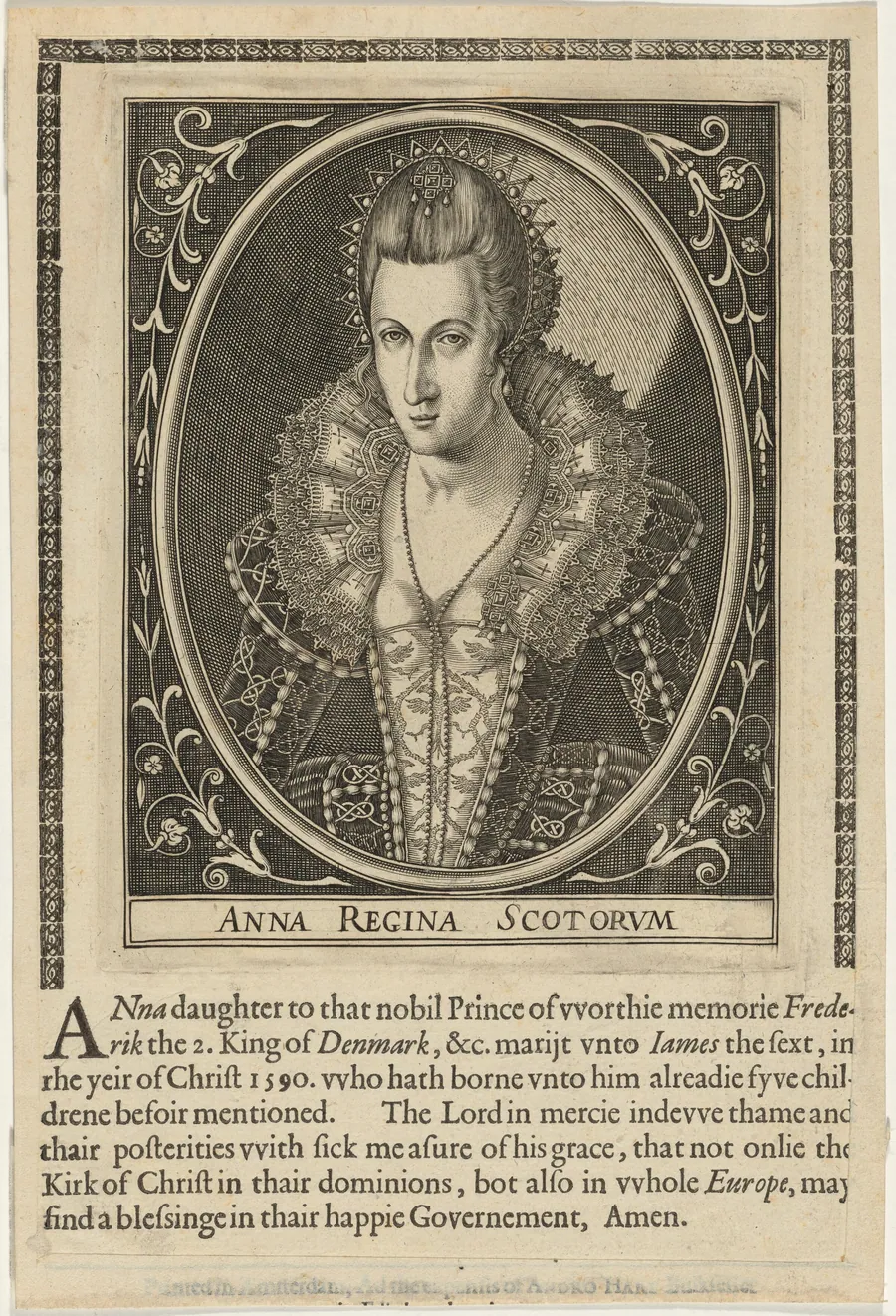 Anne of Denmark, Queen of James VI of Scotland by Unknown 19th Century