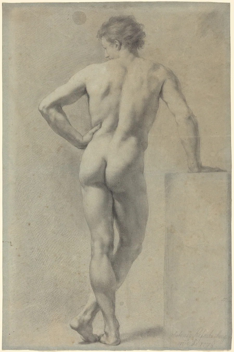 Male Nude Study by Anton Raphael Mengs