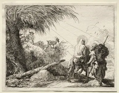 Flight into Egypt: The Holy Family and the Palm Tree