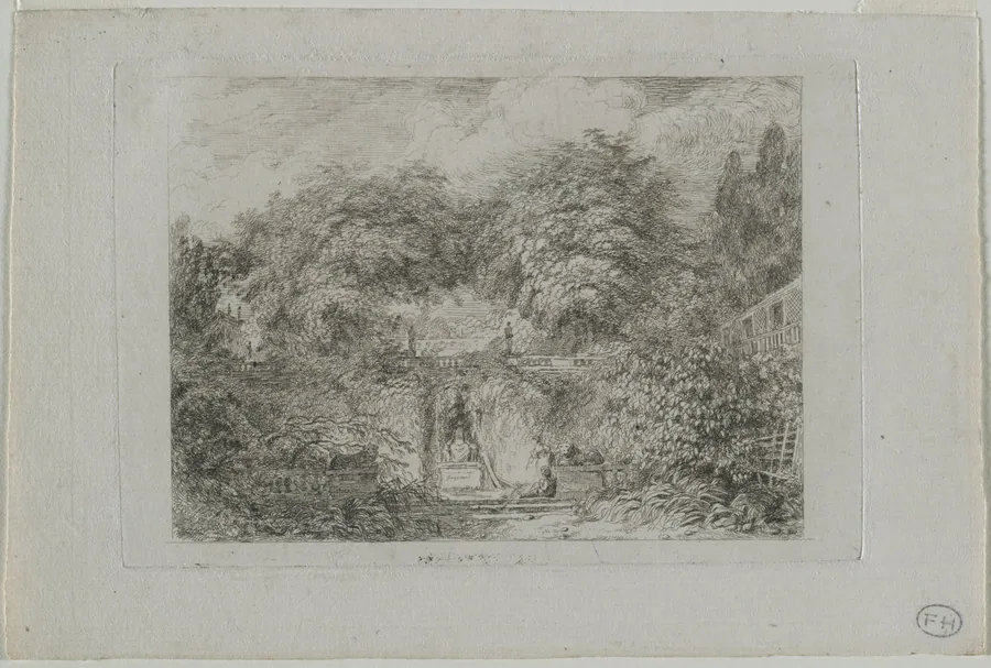 The Little Park by Jean-Honoré Fragonard