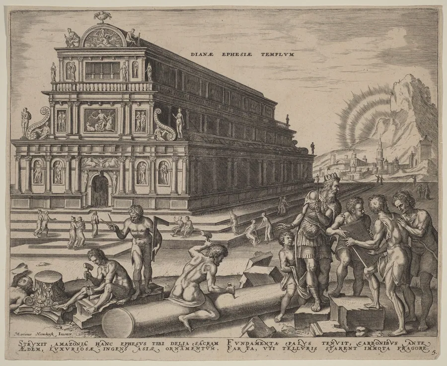 Dianae Ephesiae Templum (The Temple of Diana at Ephesus) by Philip Galle