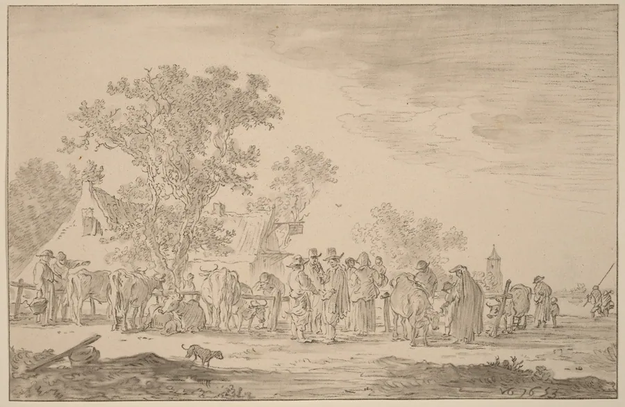 Cattle Market by Cornelis Ploos van Amstel