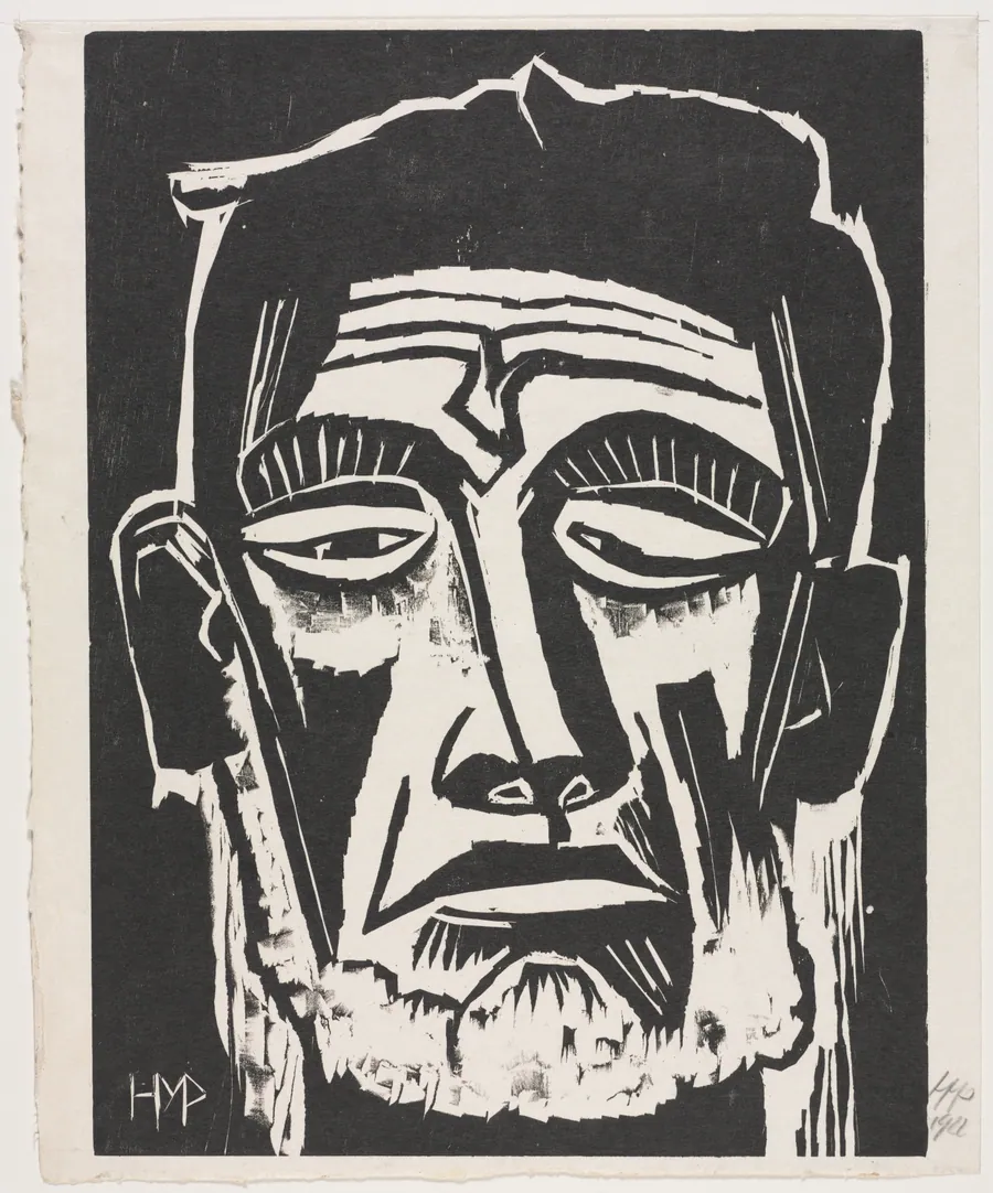 Head of a Fisherman by Max Pechstein
