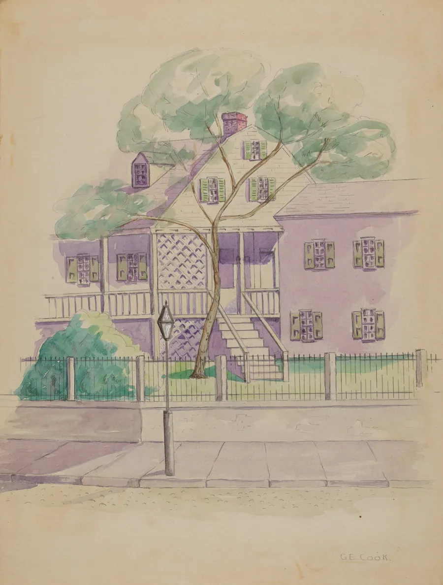 Old Dutch Farmhouse by Gladys Cook