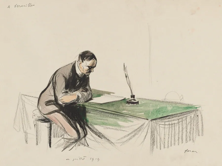 At Versailles, July 1919 by Jean Louis Forain