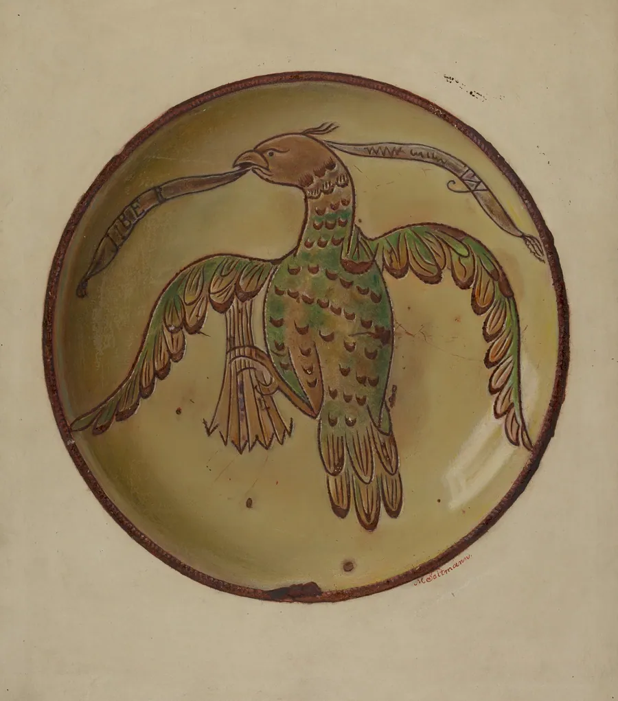Pa. German Plate by Max Soltmann