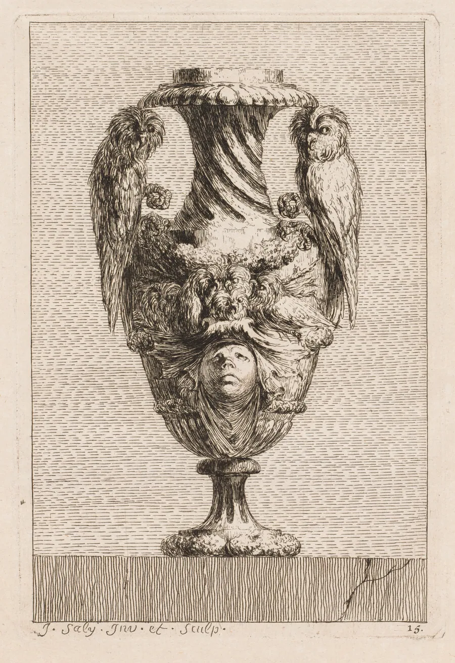 Suite of Vases:  Plate 15 by Jacques François Saly