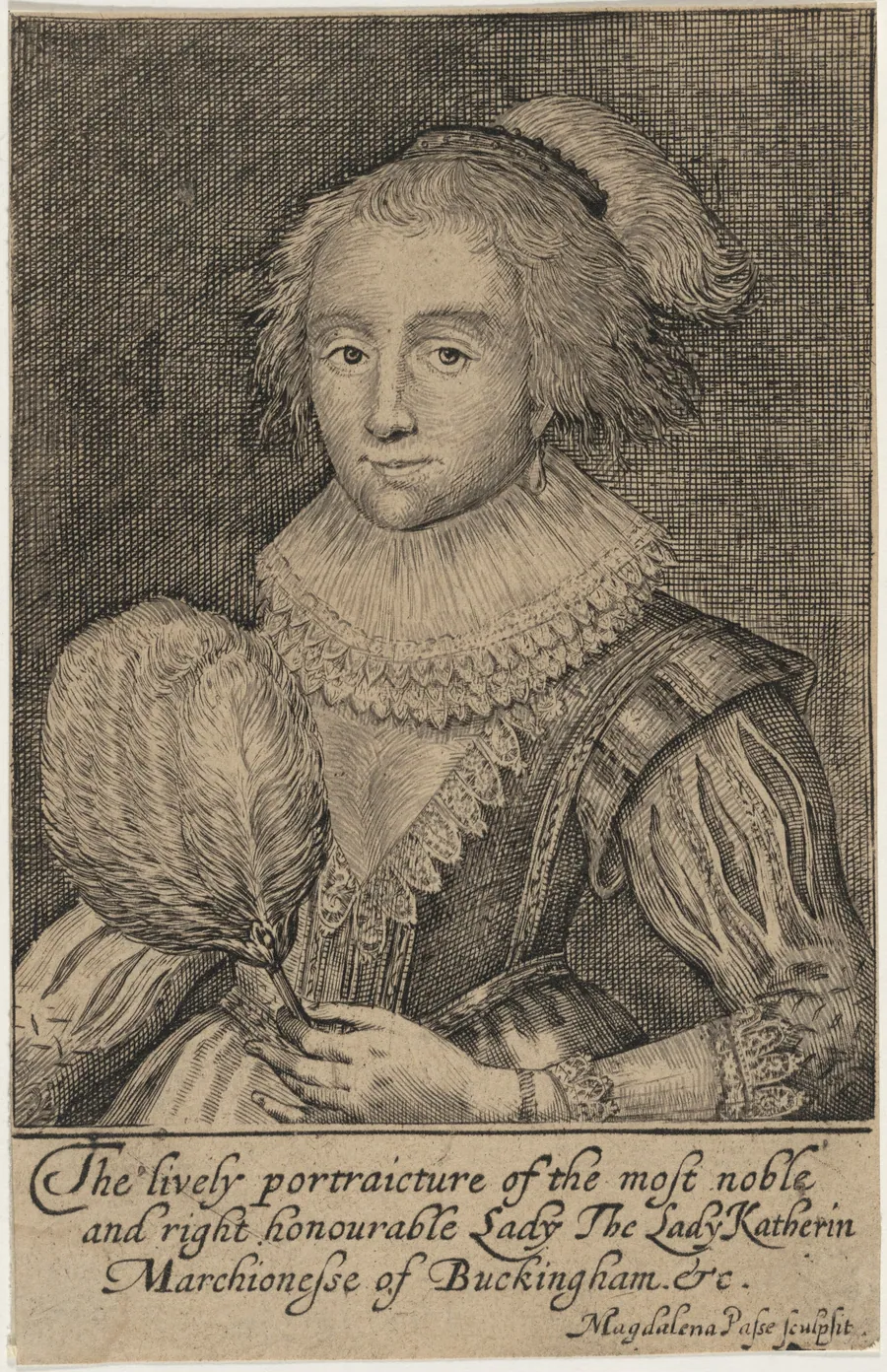 Catherine Manners, Duchess of Buckingham by Magdalena van de Passe
