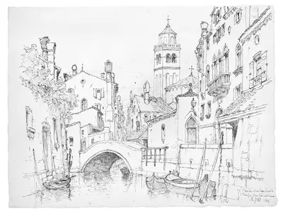 Canale dei Agni Santi, Campo San Sebastiano, Venice