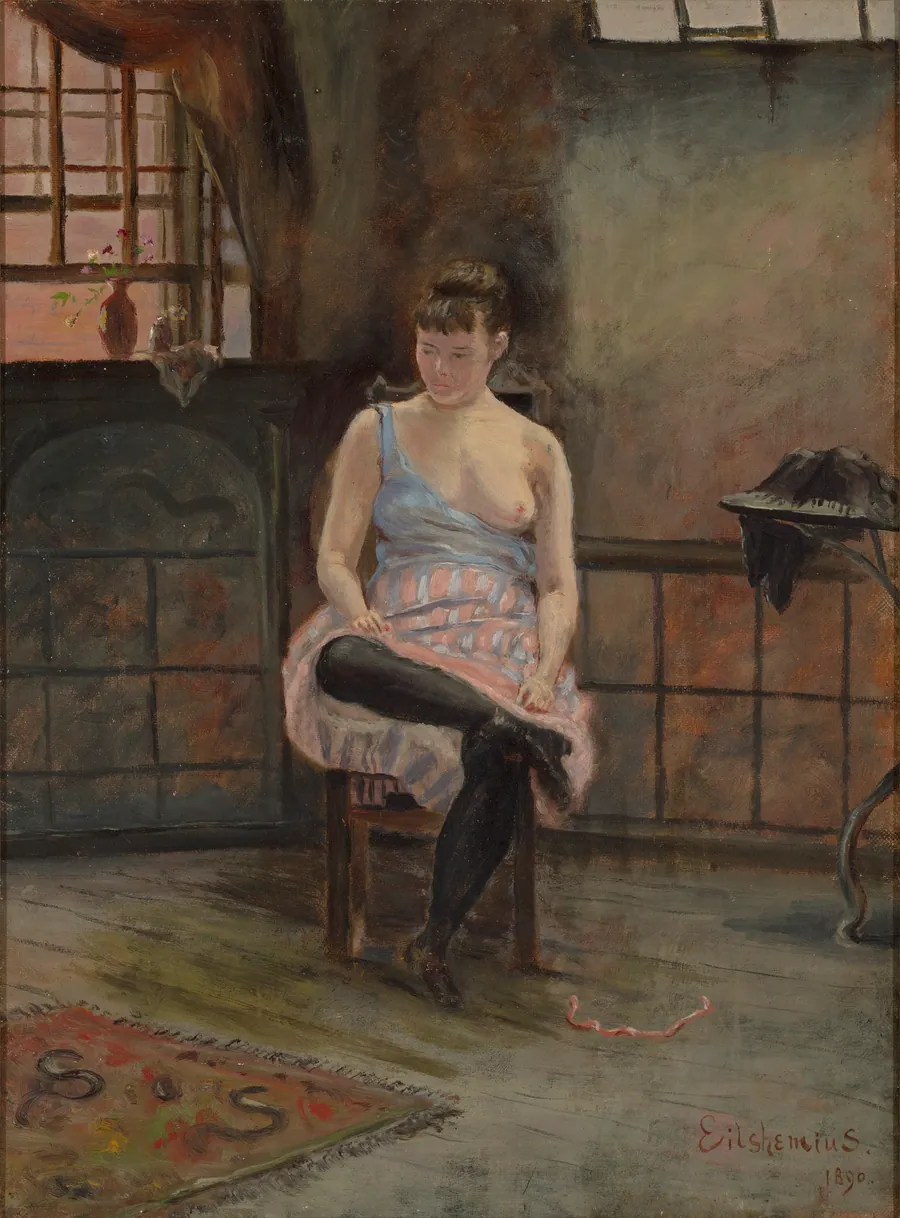 Figure Seated by Louis Eilshemius, American, b. Arlington, New Jersey, 1864–1941