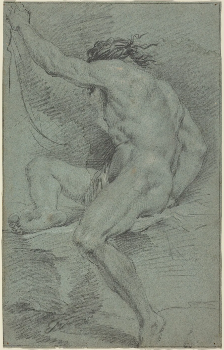 Nude Figure (academic study) by Italian 17th Century