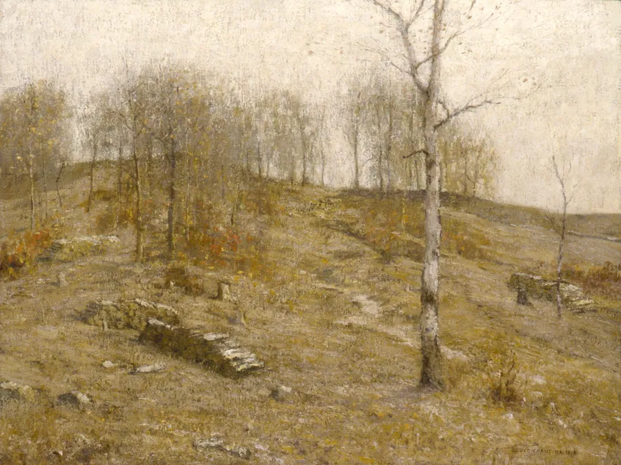 December Uplands by Bruce Crane, born New York City 1857-died Bronxville, NY 1937