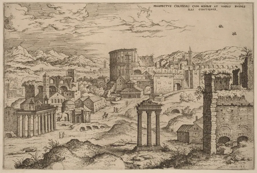 View of the Forum by Hieronymus Cock