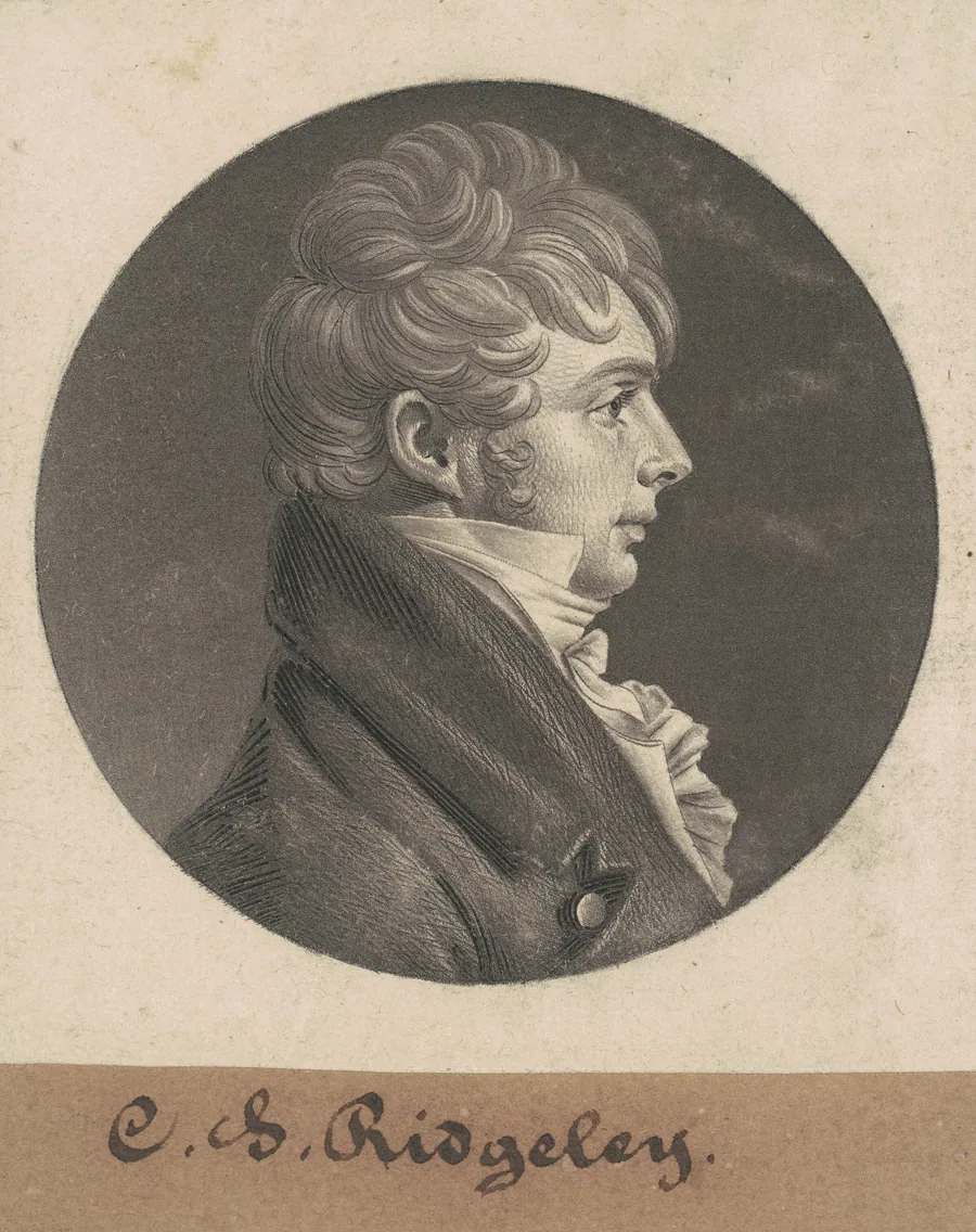 Charles Sterett Ridgely by Charles B. J. Févret de Saint-Mémin