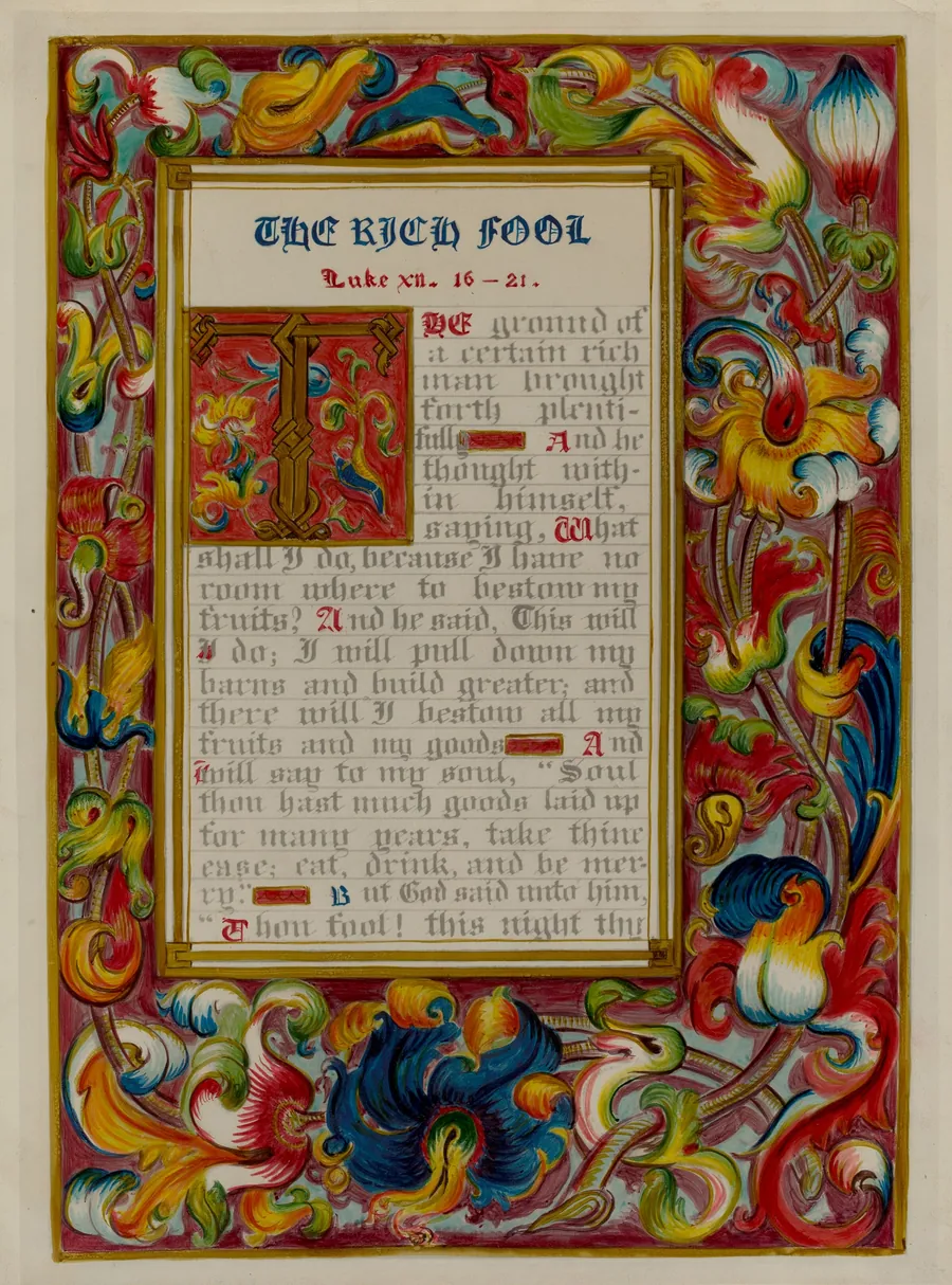 Illuminated Parable: The Rich Fool by Robert Stewart