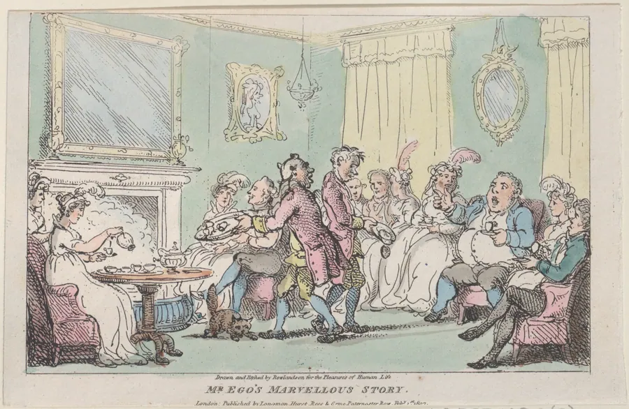 Mr. Ego's Marvellous Story by Thomas Rowlandson