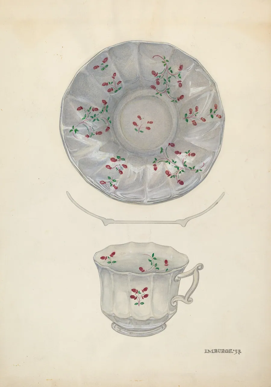 Cup and Saucer by Irene M. Burge